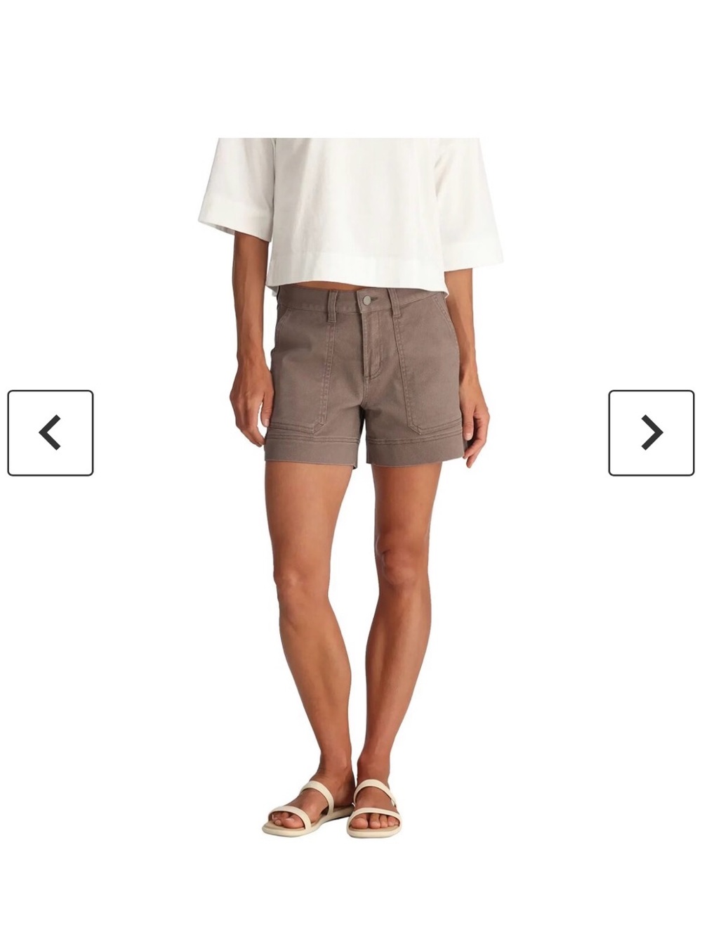 High-Rise brown Utility Women’s Shorts